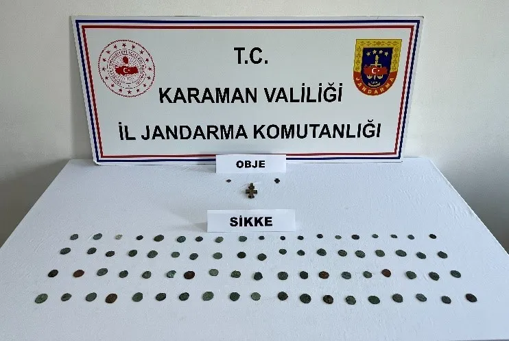 Karaman’da tarihi eser ele geçirildi: 7 tutuklama