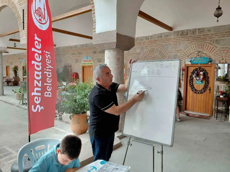 Tarihi Kurşunlu Han’da sanatın izinde yeni yetenekler yetişiyor