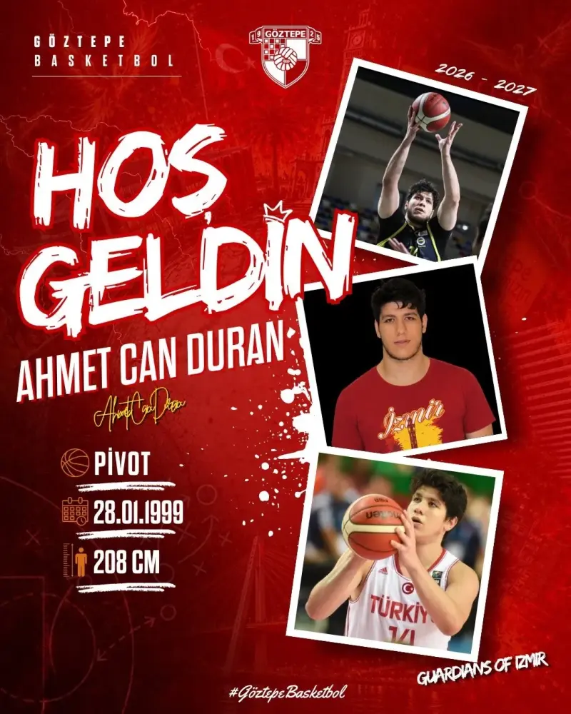 Göztepe Basketbol, Ahmet Can Duran’ı kadrosuna kattı