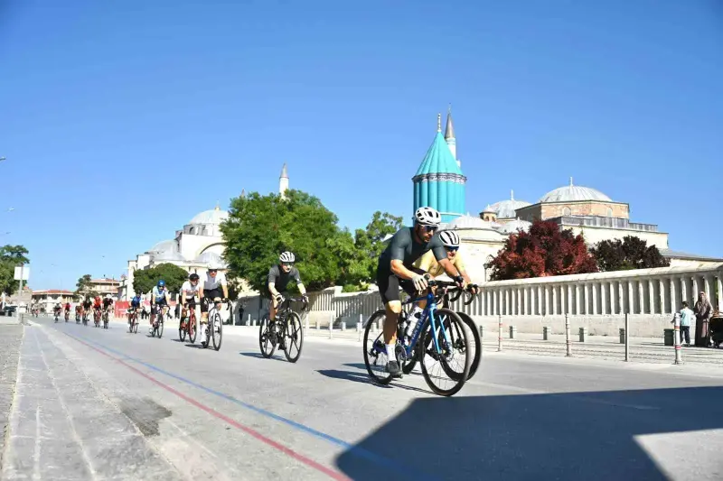 Avrupa bisiklet başkenti Konya’da Granfondo bisiklet yol yarışı heyecanı yaşandı