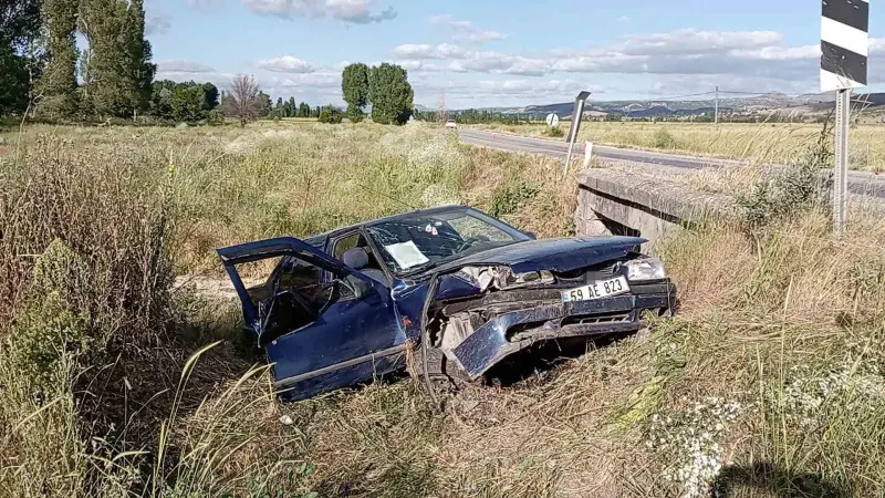Tokat’ta otomobil şarampole uçtu: 1 ölü, 1 yaralı