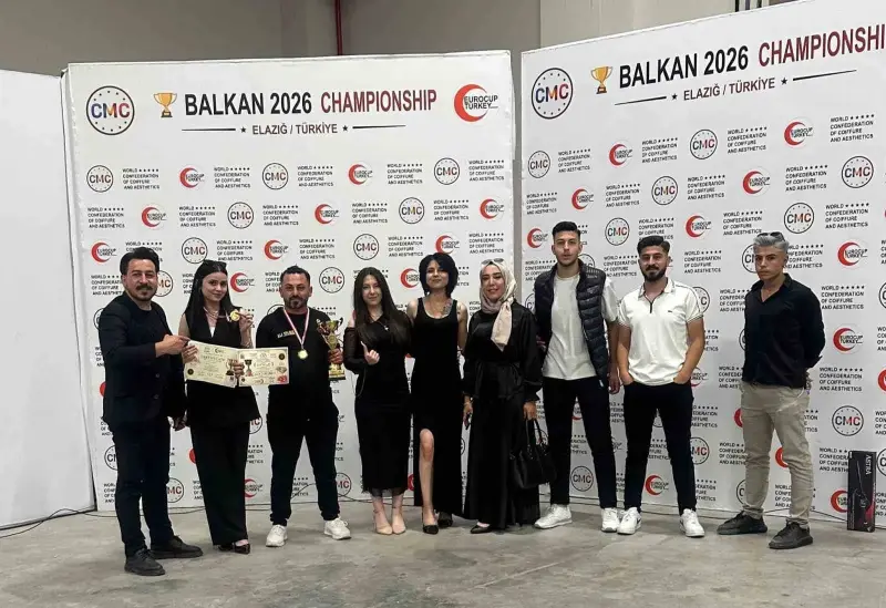 Kayserili kuaförden Balkanlar Kuaförler Turnuvası’nda büyük başarı