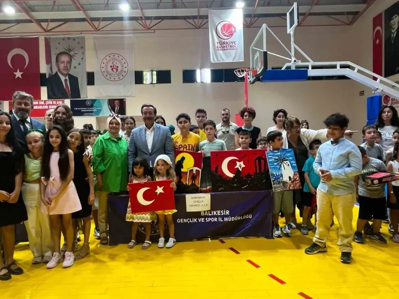Burhaniye’de Yaz Spor Okulları törenle açıldı