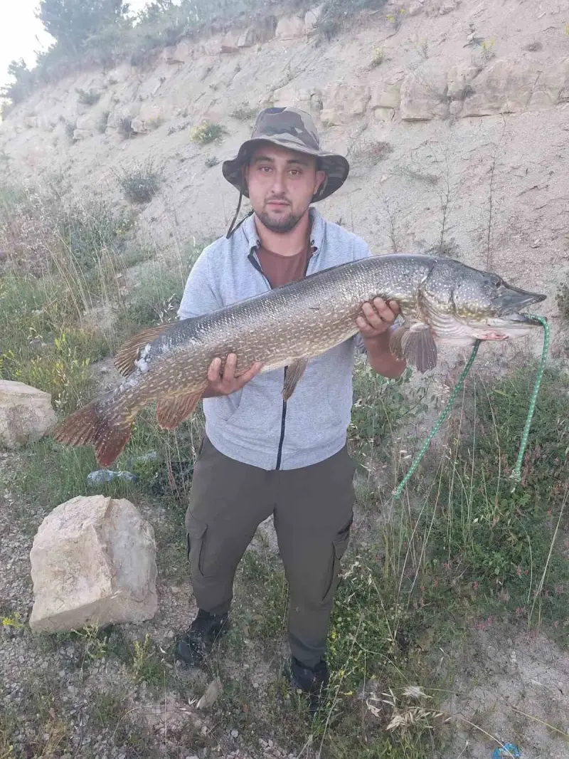 Amatör balıkçıdan 112 santimetrelik av