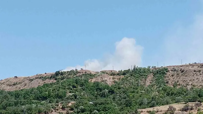 Elazığ’da arazi yangını
