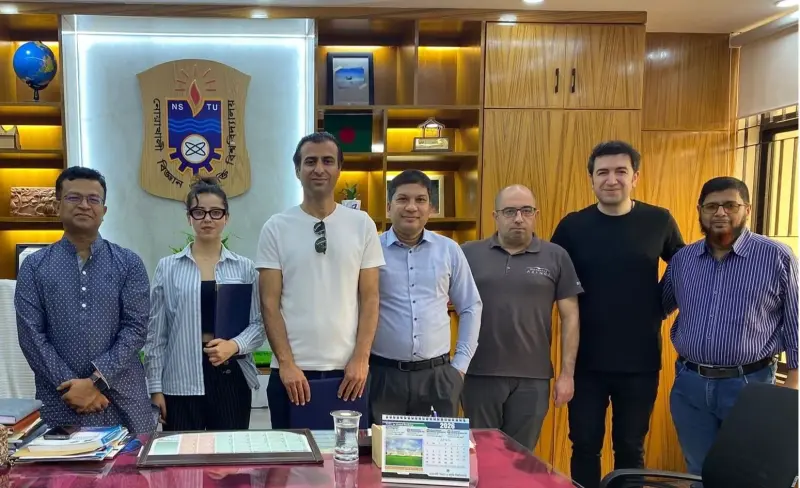 KBÜ ile Bangladeş Üniversitesi arasında akademik iş birliği teması