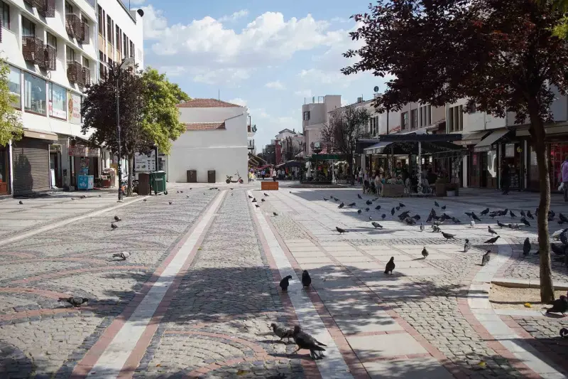 Edirne sıcaktan kavruldu: Cadde ve sokaklar boş kaldı