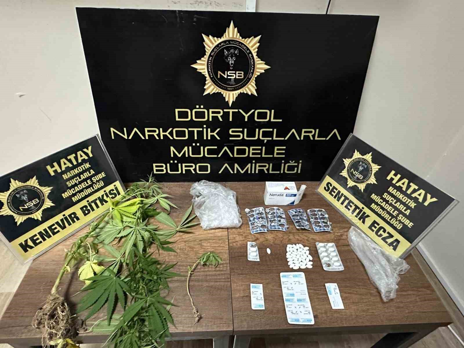 Dörtyol’da uyuşturucu operasyonu: 2 gözaltına