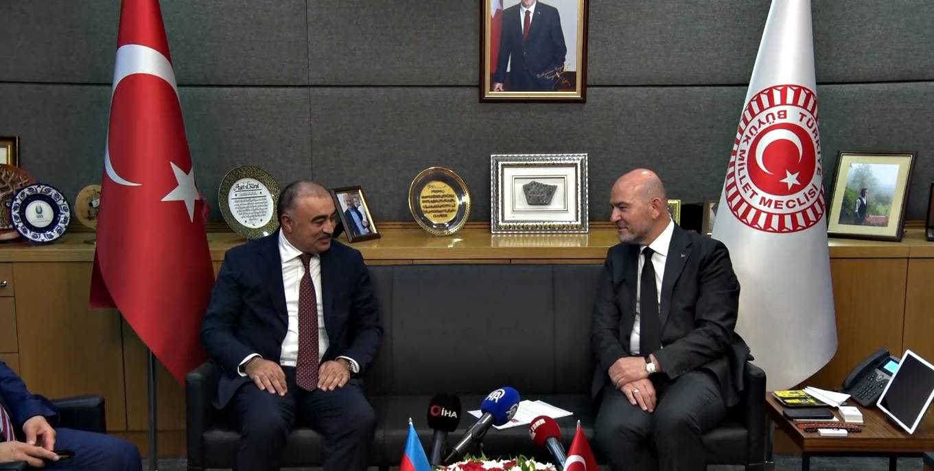 AK Parti İstanbul Milletvekili Soylu, Azerbaycan Ankara Büyükelçisi Memmedov’u kabul etti