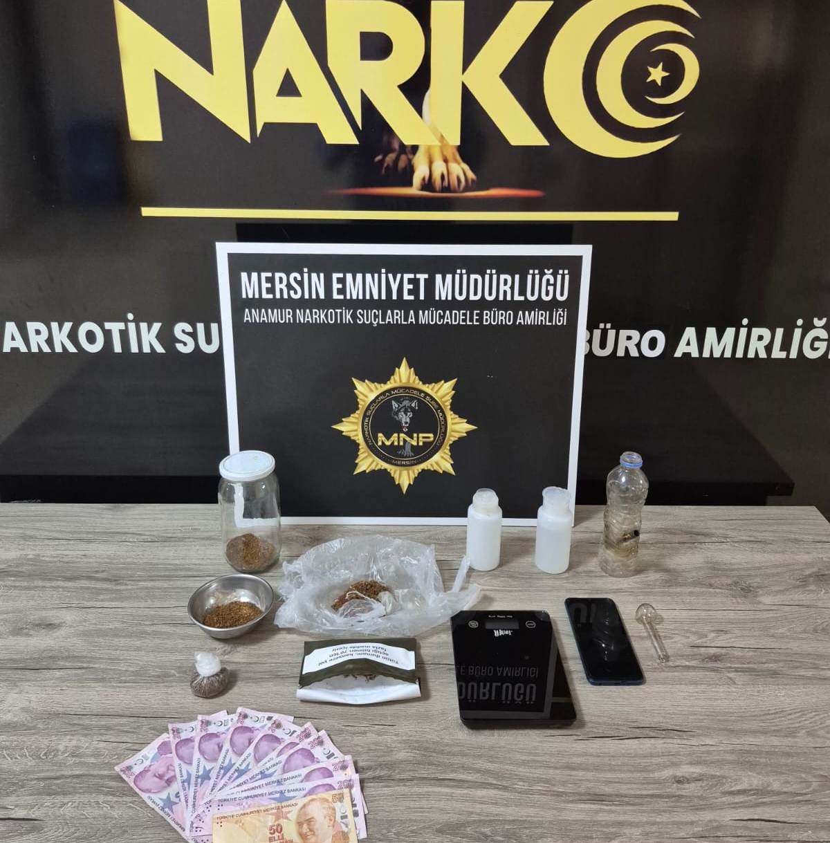 Anamur’da uyuşturucu operasyonu: 1 şüpheli tutuklandı