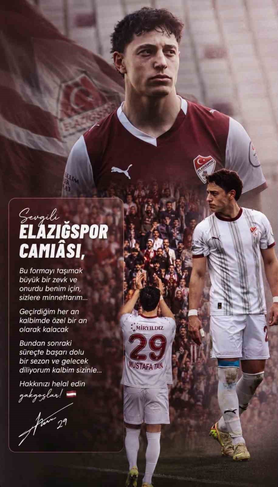 Haluk Mustafa Tan, Elazığspor’a veda etti