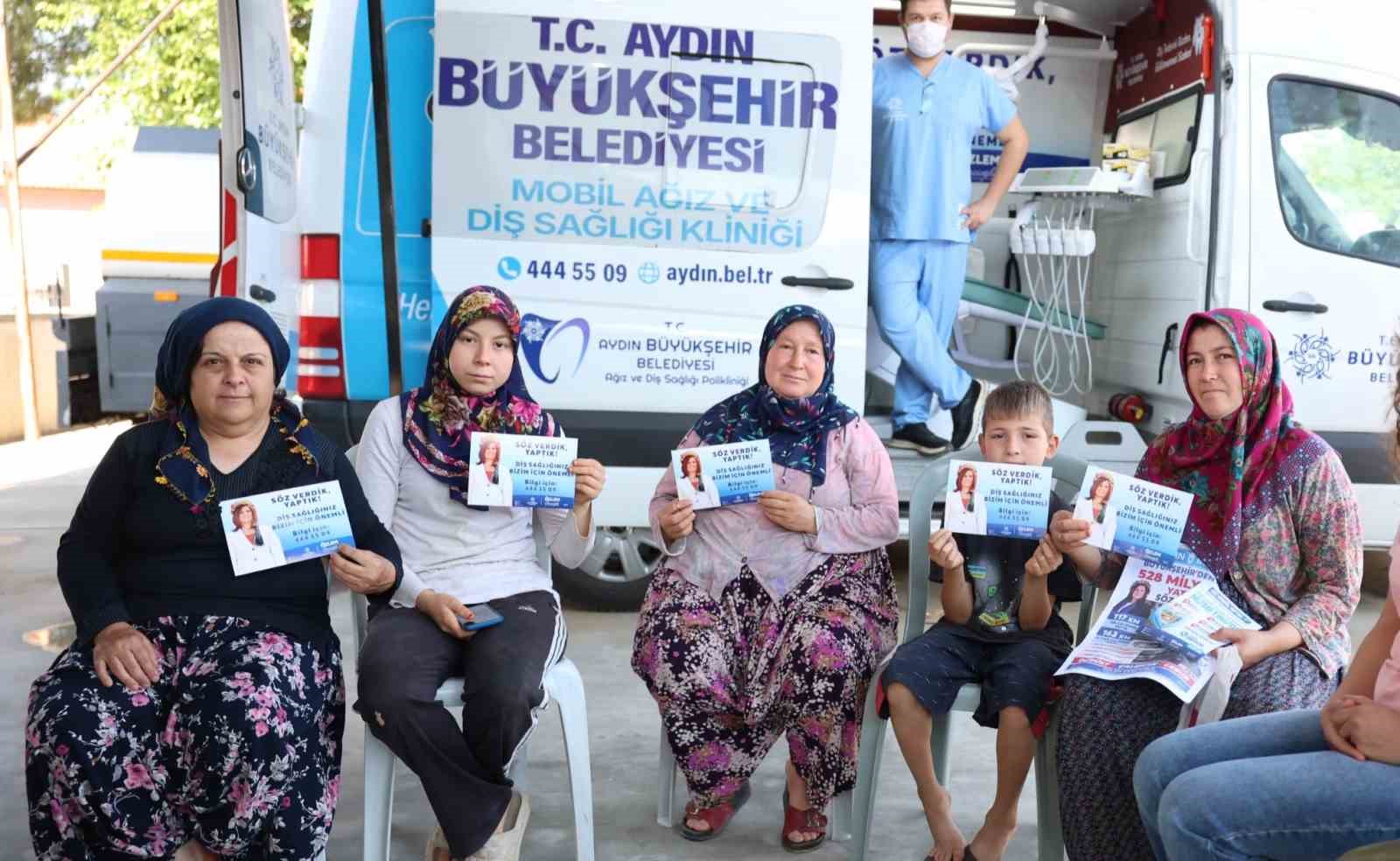 Aydın Büyükşehir’in mobil diş klinikleri hizmete devam ediyor