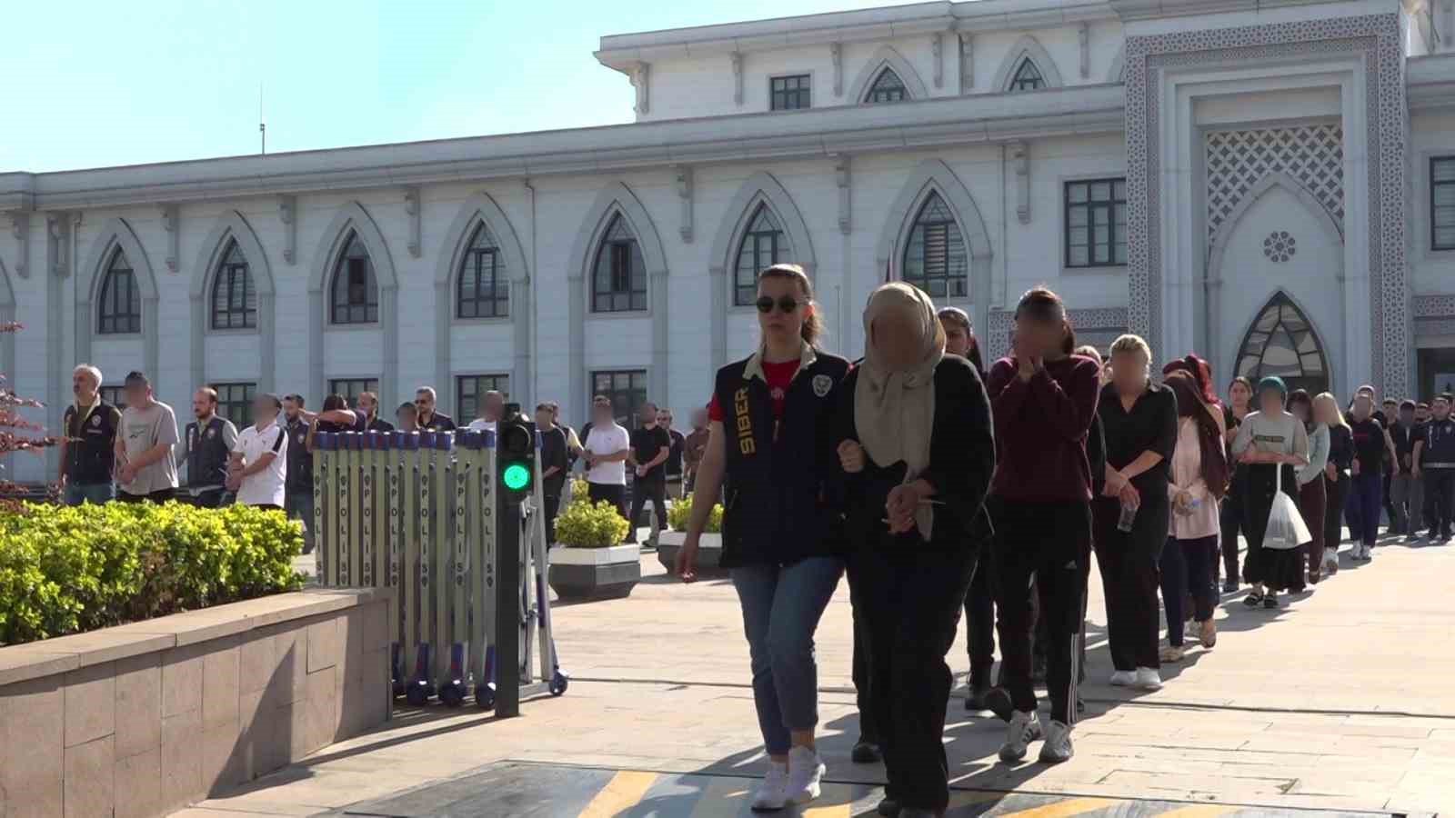 6,6 milyar liralık para trafiğinin 119 şüphelisi adliyeye sevk edildi