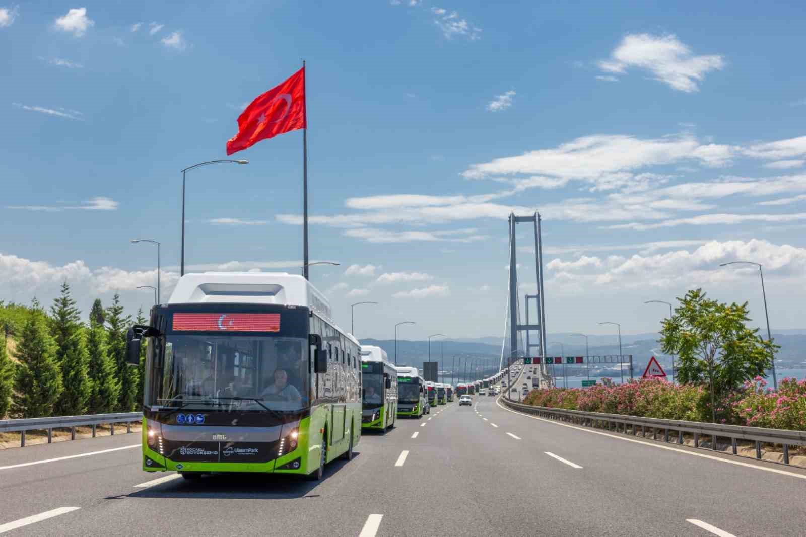 Kocaeli’de toplu ulaşımın yükünü büyük oranda doğalgazlı otobüsler çekiyor