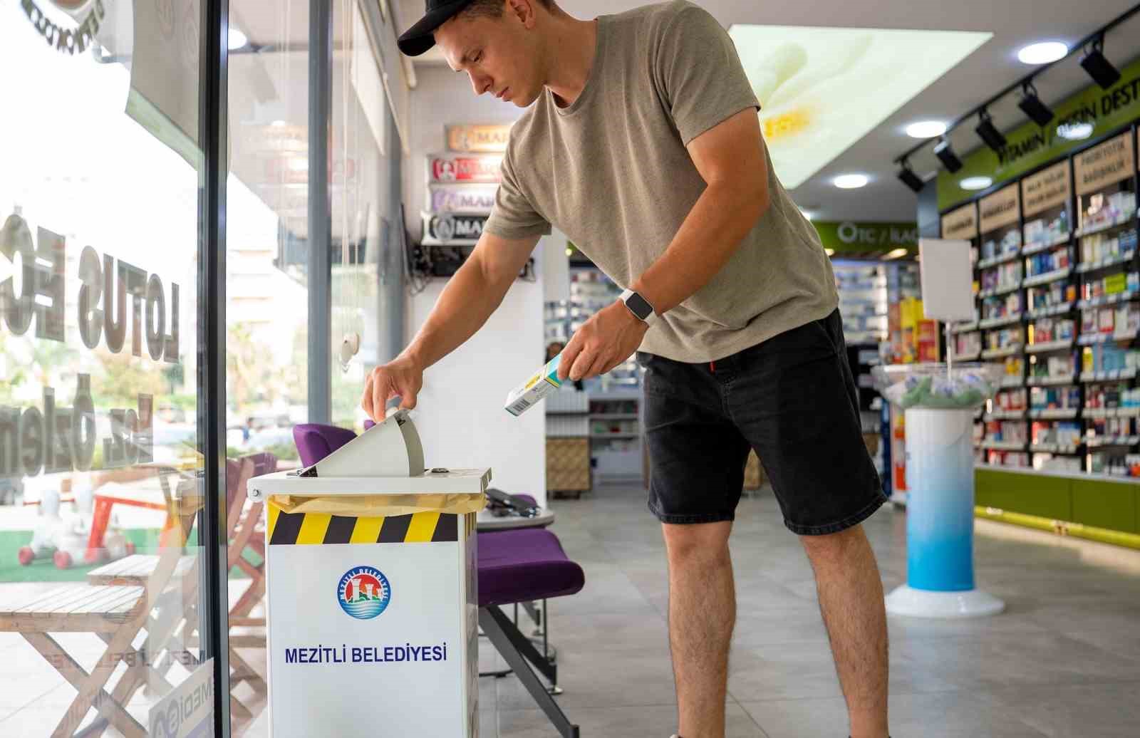Mezitli’de atık ilaçlar için örnek uygulama
