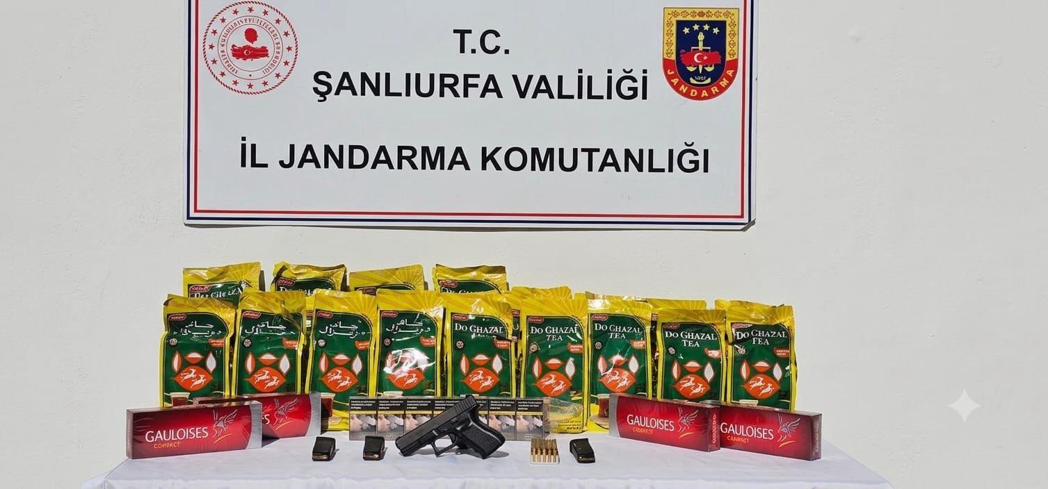 Şanlıurfa’da ruhsatsız silah ve kaçak ürün ele geçirildi