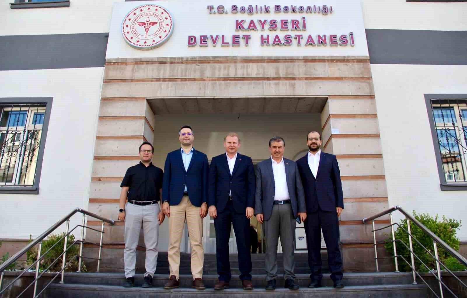 Yeşilhisar heyetinden Başhekim Çöl’e ziyaret