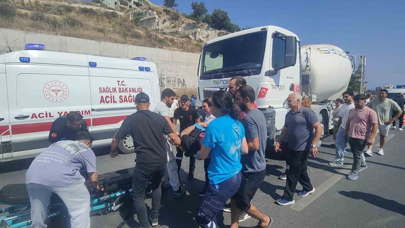 Kuşadası’nda beton mikserinin çarptığı yaya hayatını kaybetti