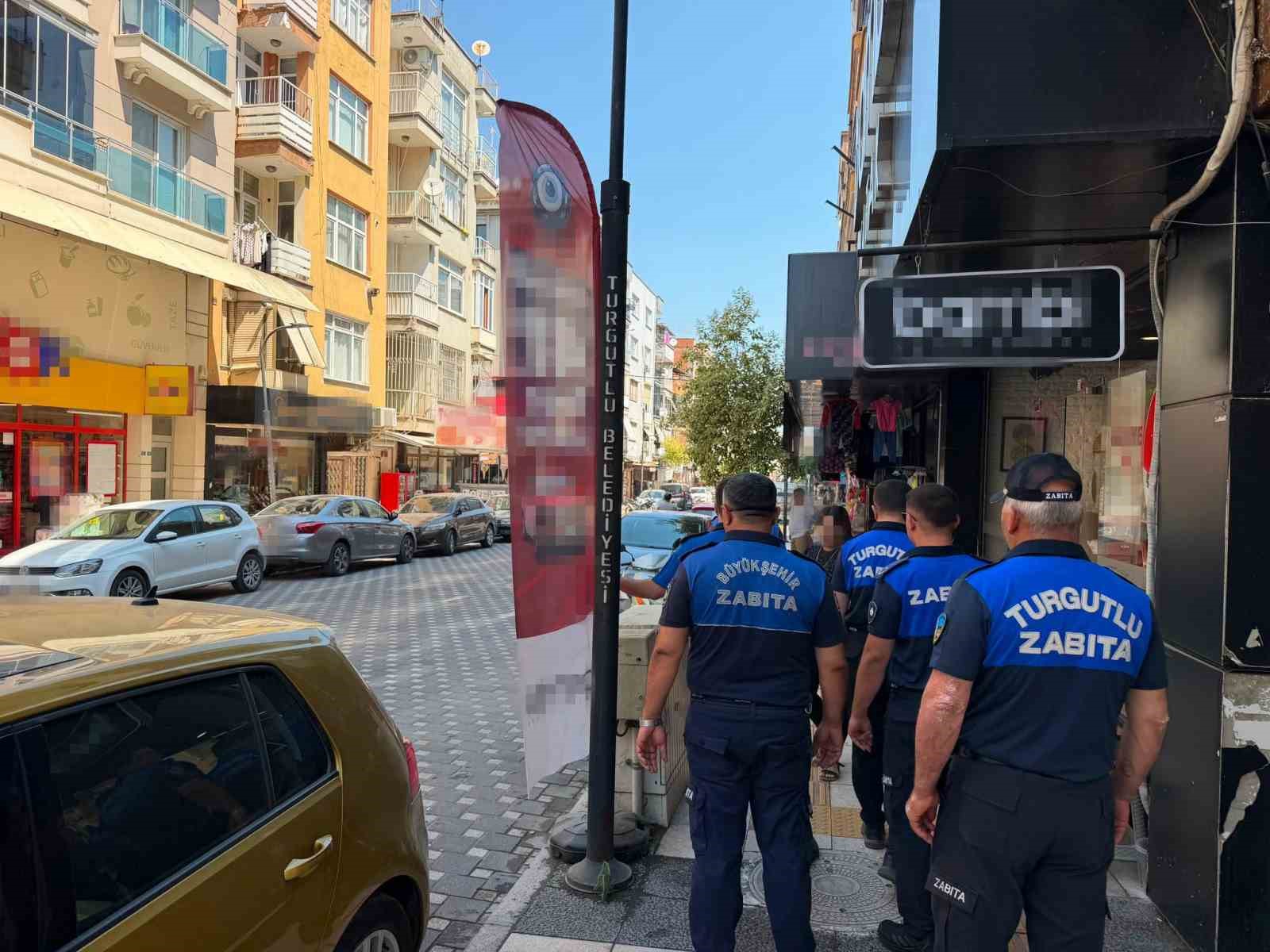 Turgutlu’da yol ve kaldırım işgallerine ortak denetim