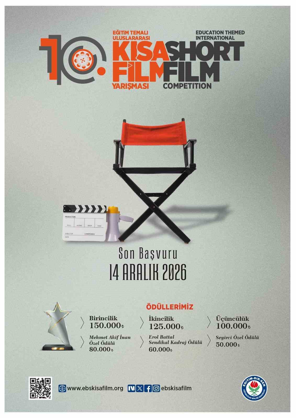 Eğitim Temalı 10. Uluslararası Kısa Film Yarışması’nın başvuruları başladı