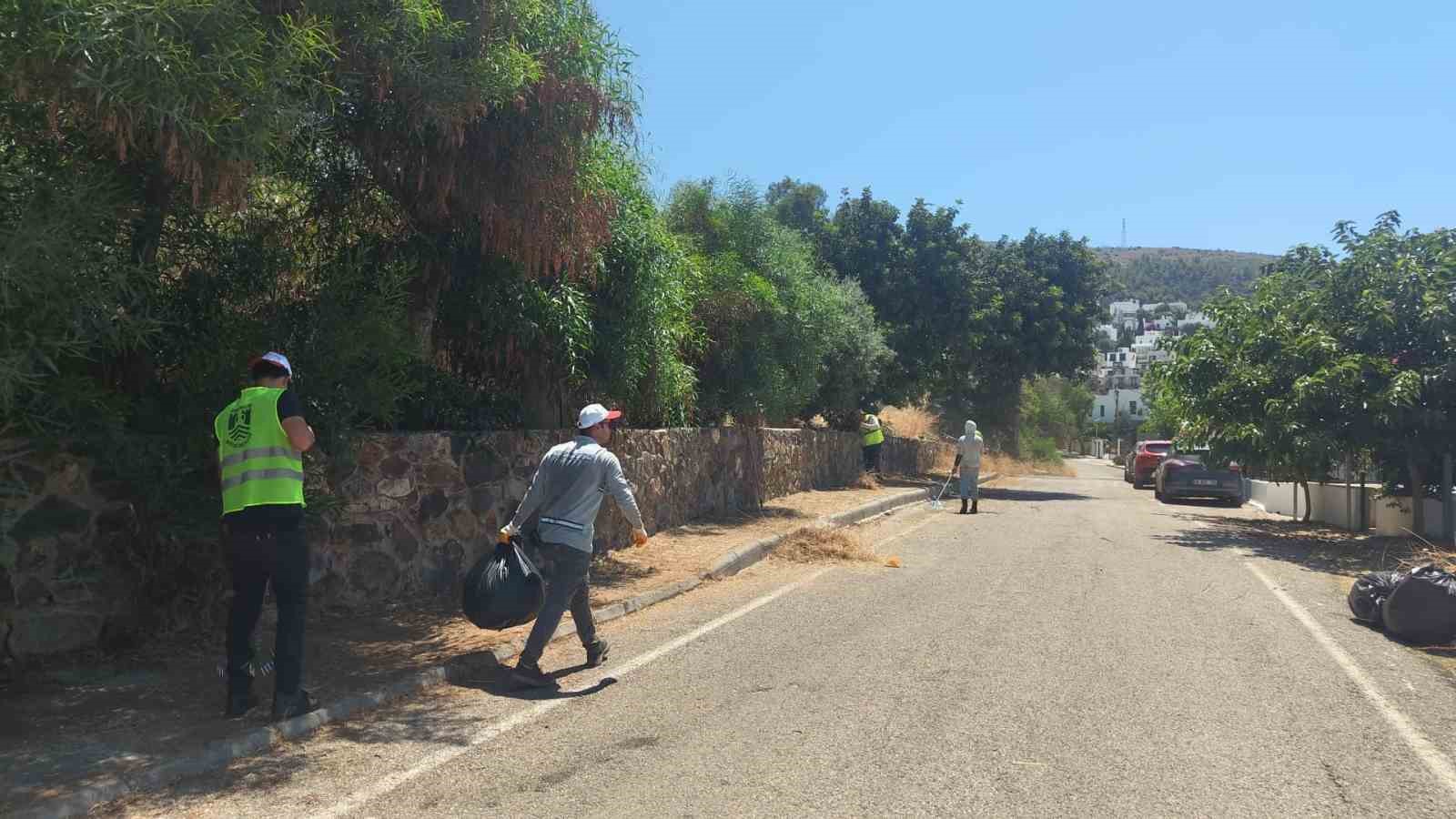 Bodrum’da ot temizliği çalışmaları Haziran ayı boyunca aralıksız sürdü