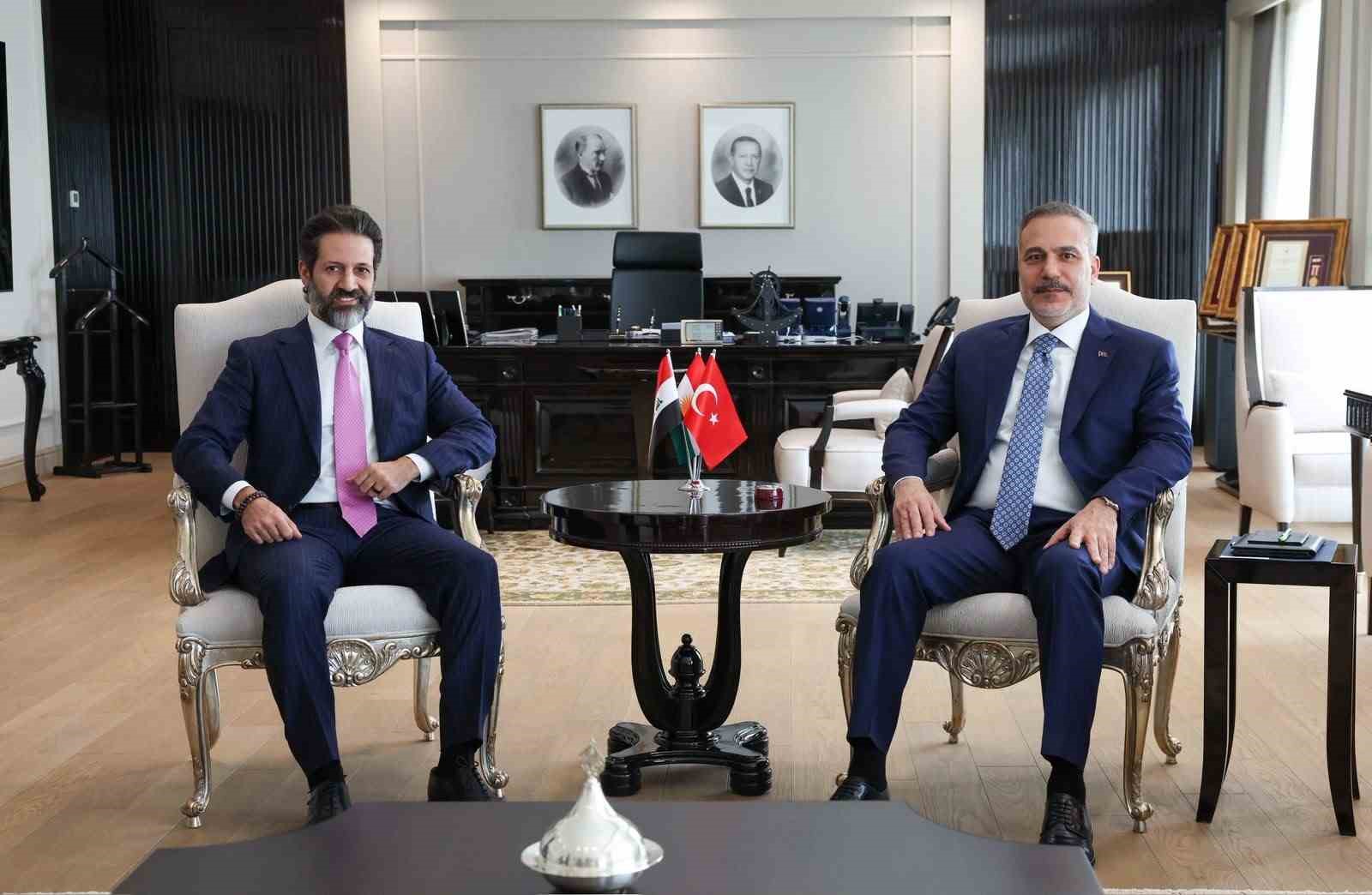 Bakan Fidan, IKBY Başbakan Yardımcısı Talabani ile görüştü