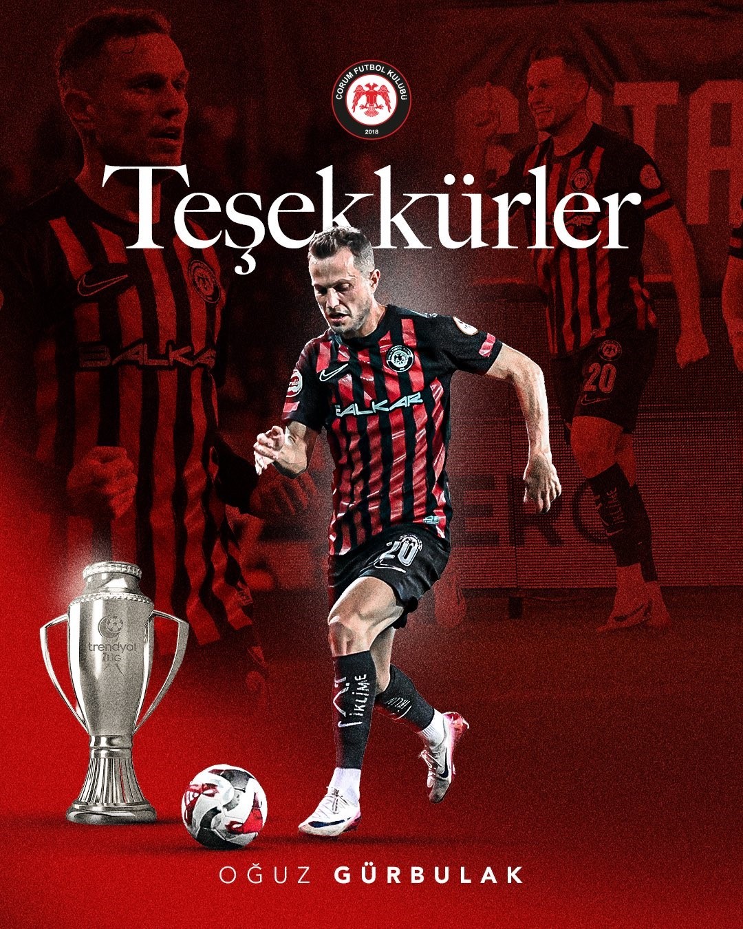 Çorum FK, Oğuz Gürbulak ile yollarını ayırdı
