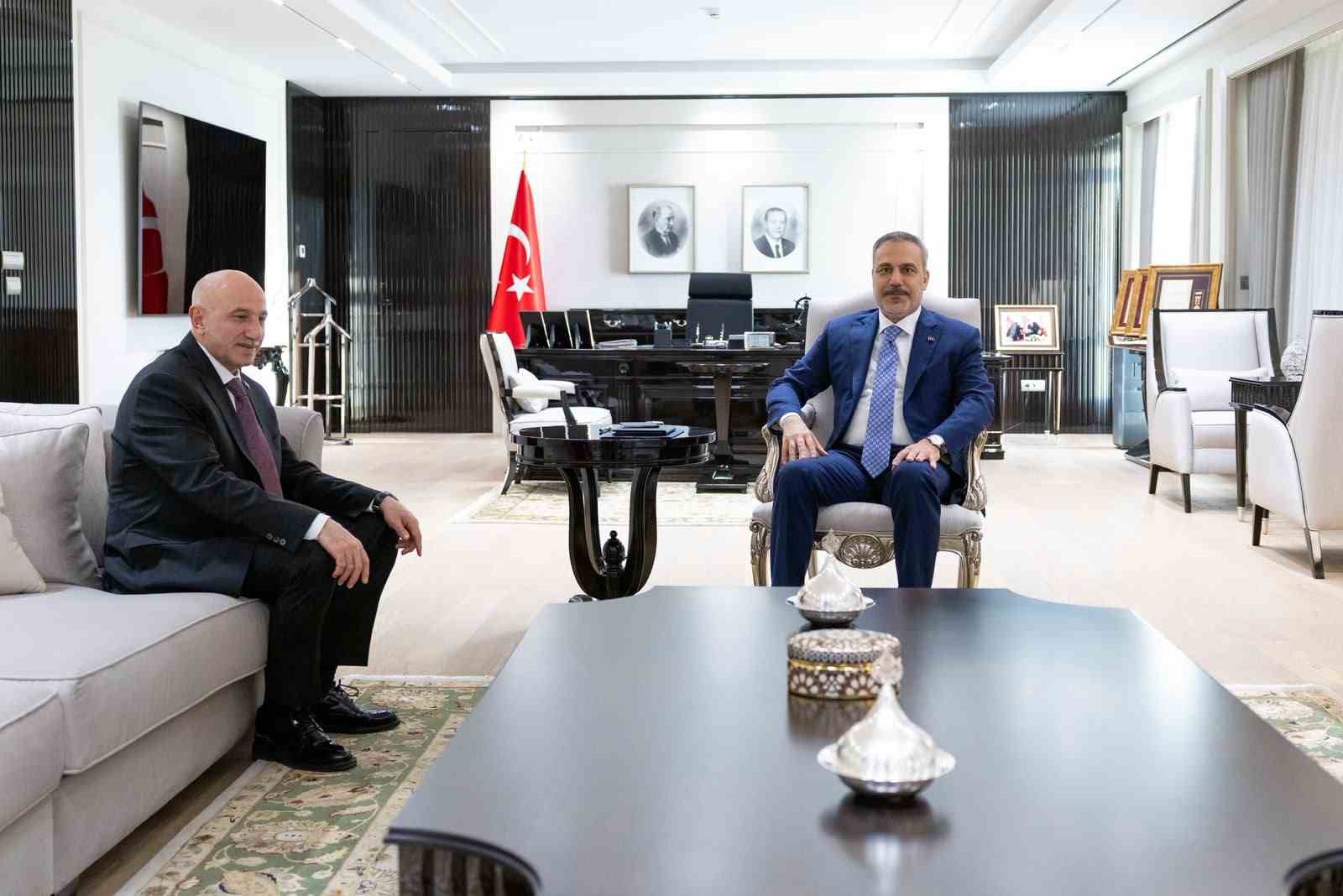Bakan Fidan, Ankara İl Emniyet Müdürü Yüksek’i kabul etti