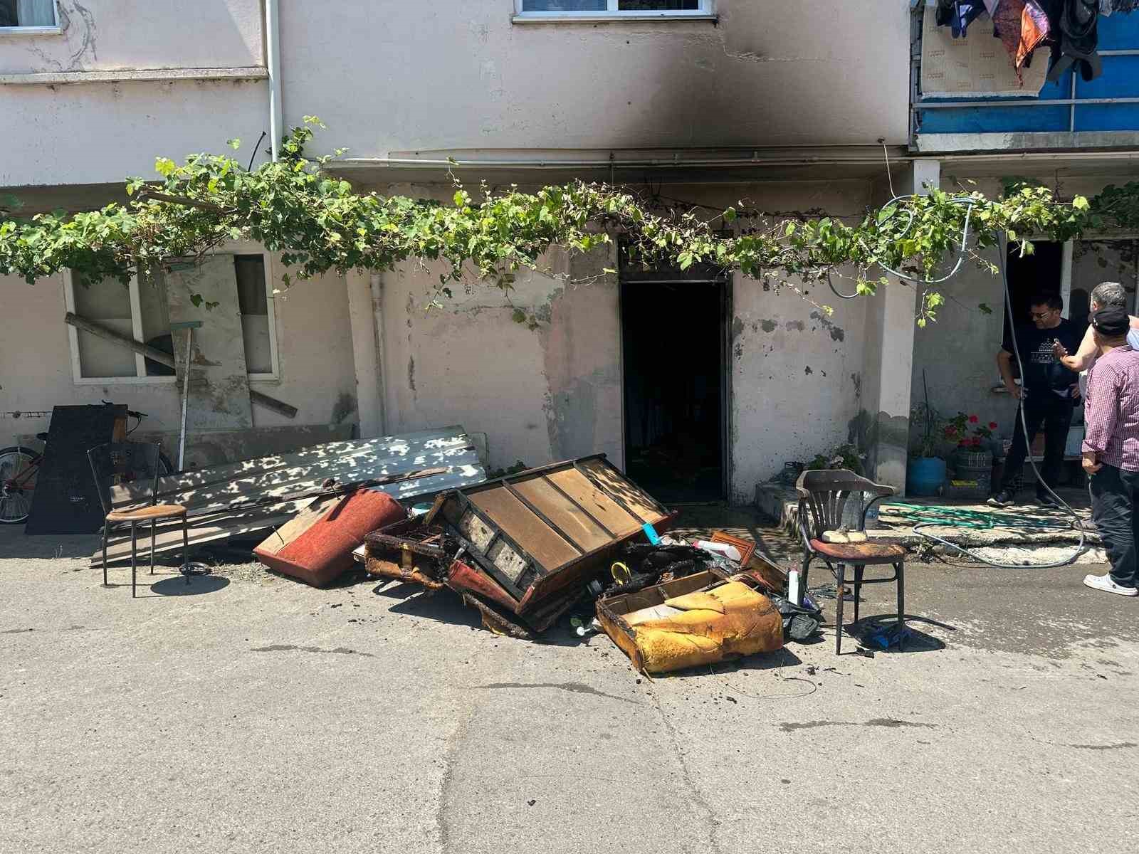Samsun’da yangın paniği