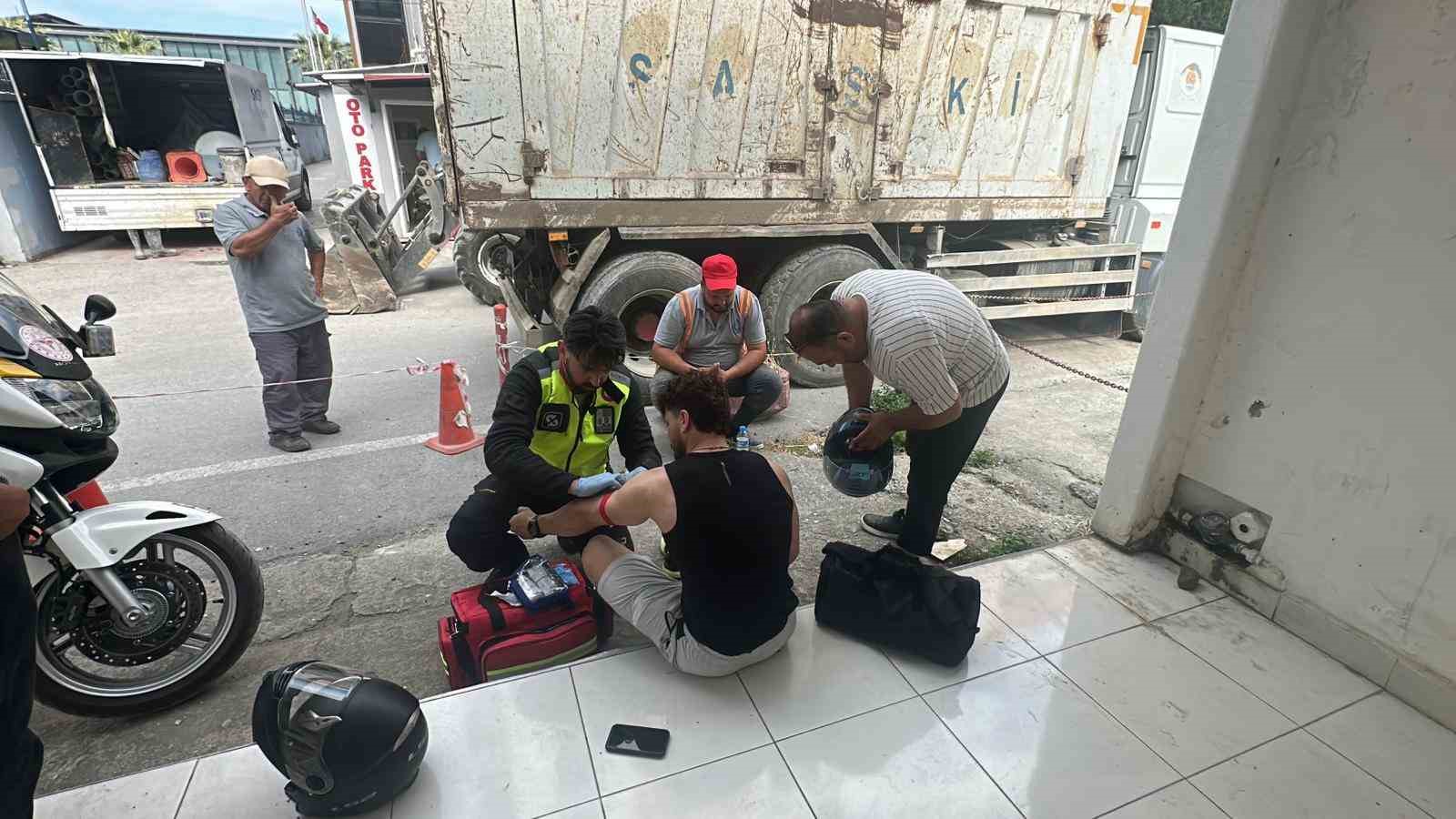 Samsun’da motosiklet kazası: 1 yaralı