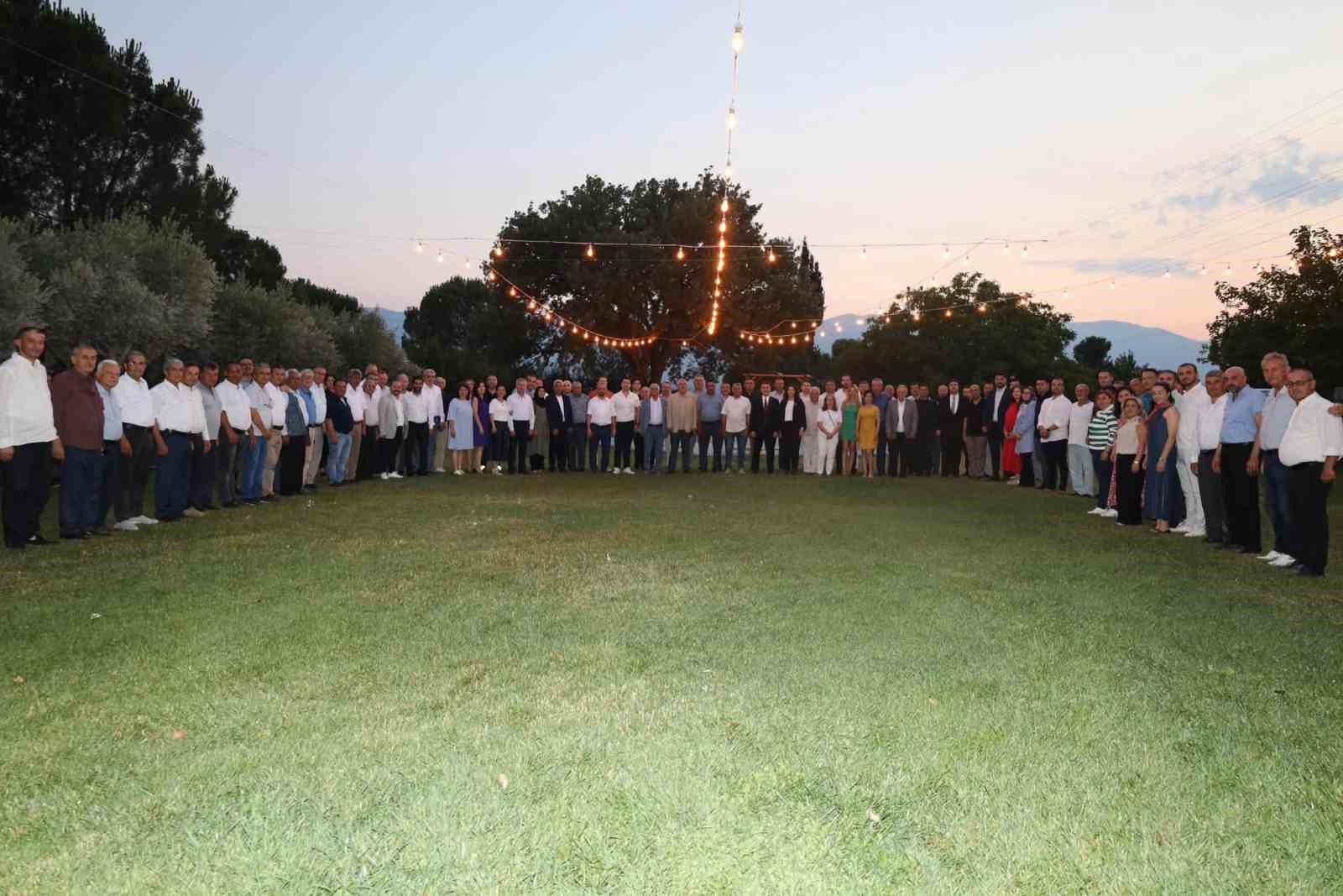 Karacasu Kaymakamı Mehmet Gündoğdu’ya veda yemeği