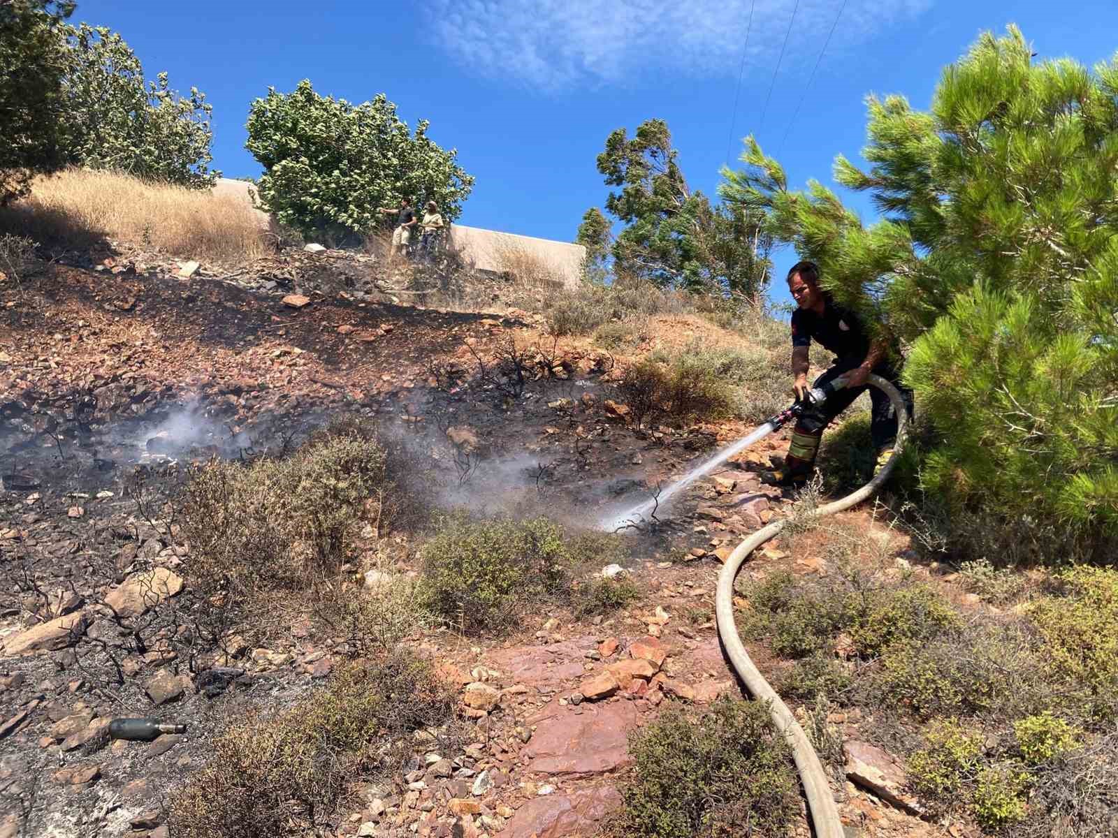 Balıkesir’deki anız yangını kontrol altına alındı