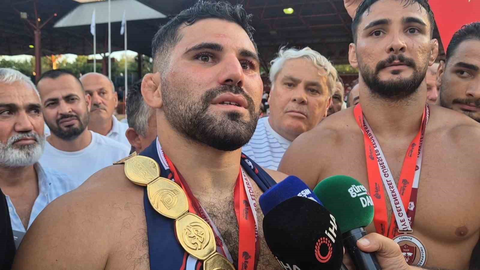 Kırkpınar’ın yeni başpehlivanı Erkan Taş: "Kendimi rüyada gibi hissediyorum"