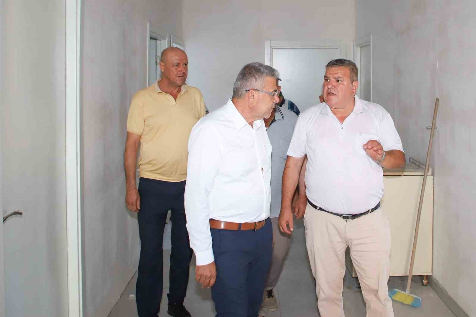 Ilıdağ Mahallesi’ndeki yeni sağlık ocağı hizmet binasında inceleme