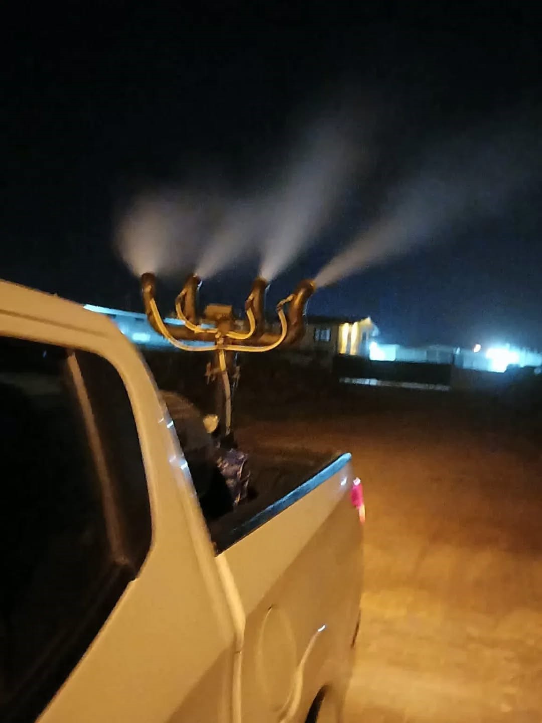 Germencik’te gece ilaçlaması sürüyor