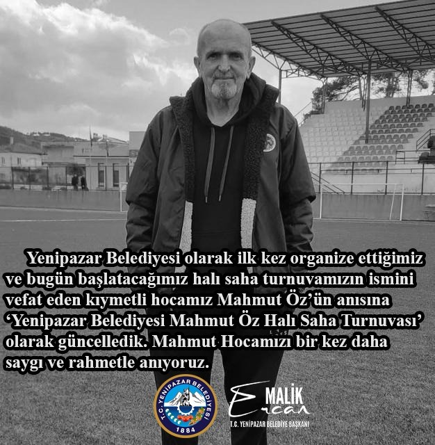 Yenipazar’da halı saha turnuvasına Mahmut Öz’ün ismi verildi