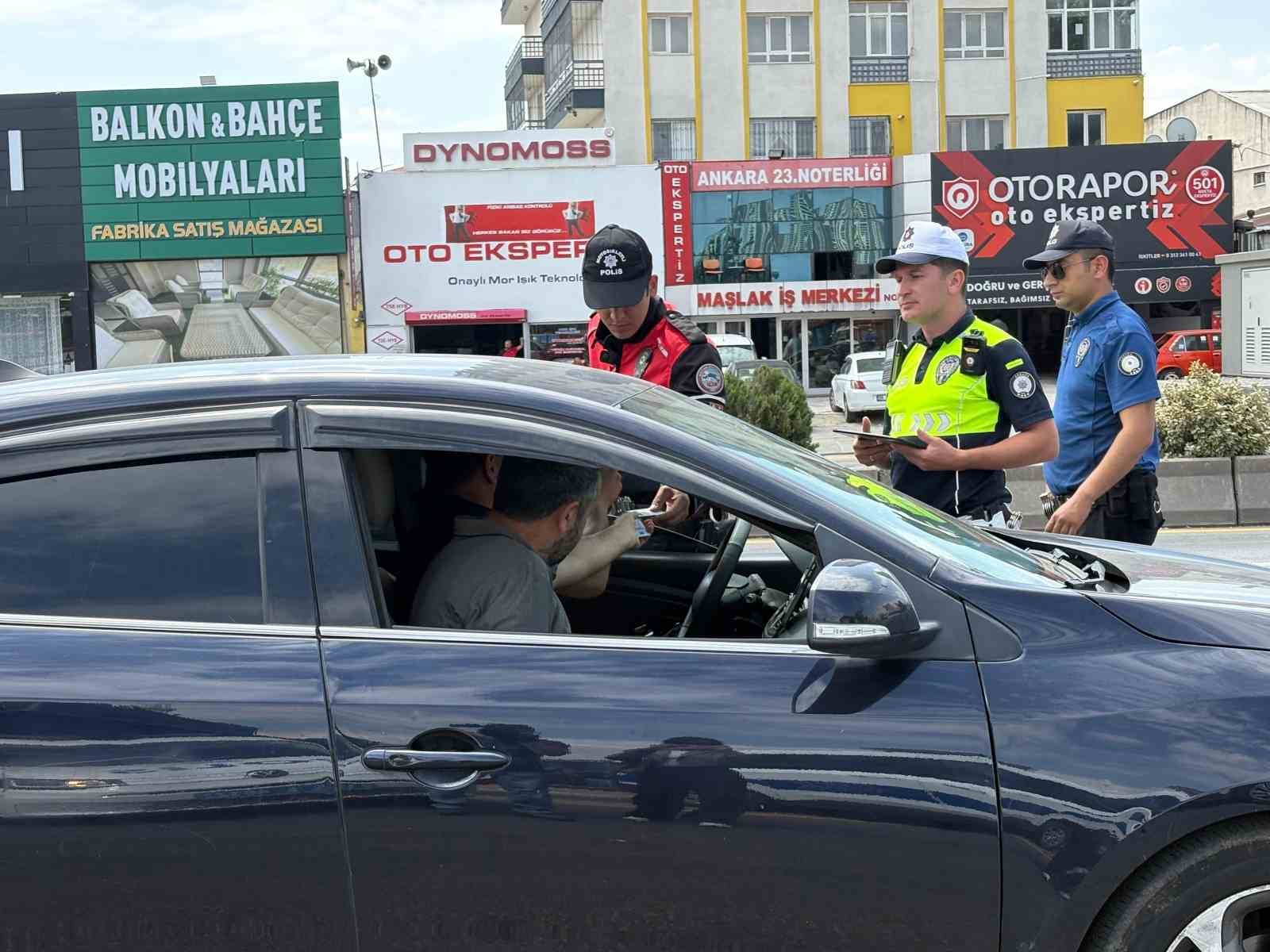 NATO zirvesi kapsamında Ankara’daki trafik denetimleri devam ediyor