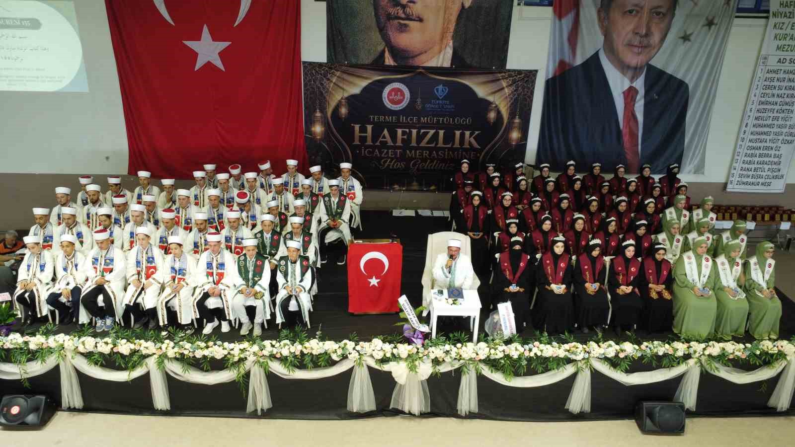Samsun’da 86 hafızın icazet heyecanı