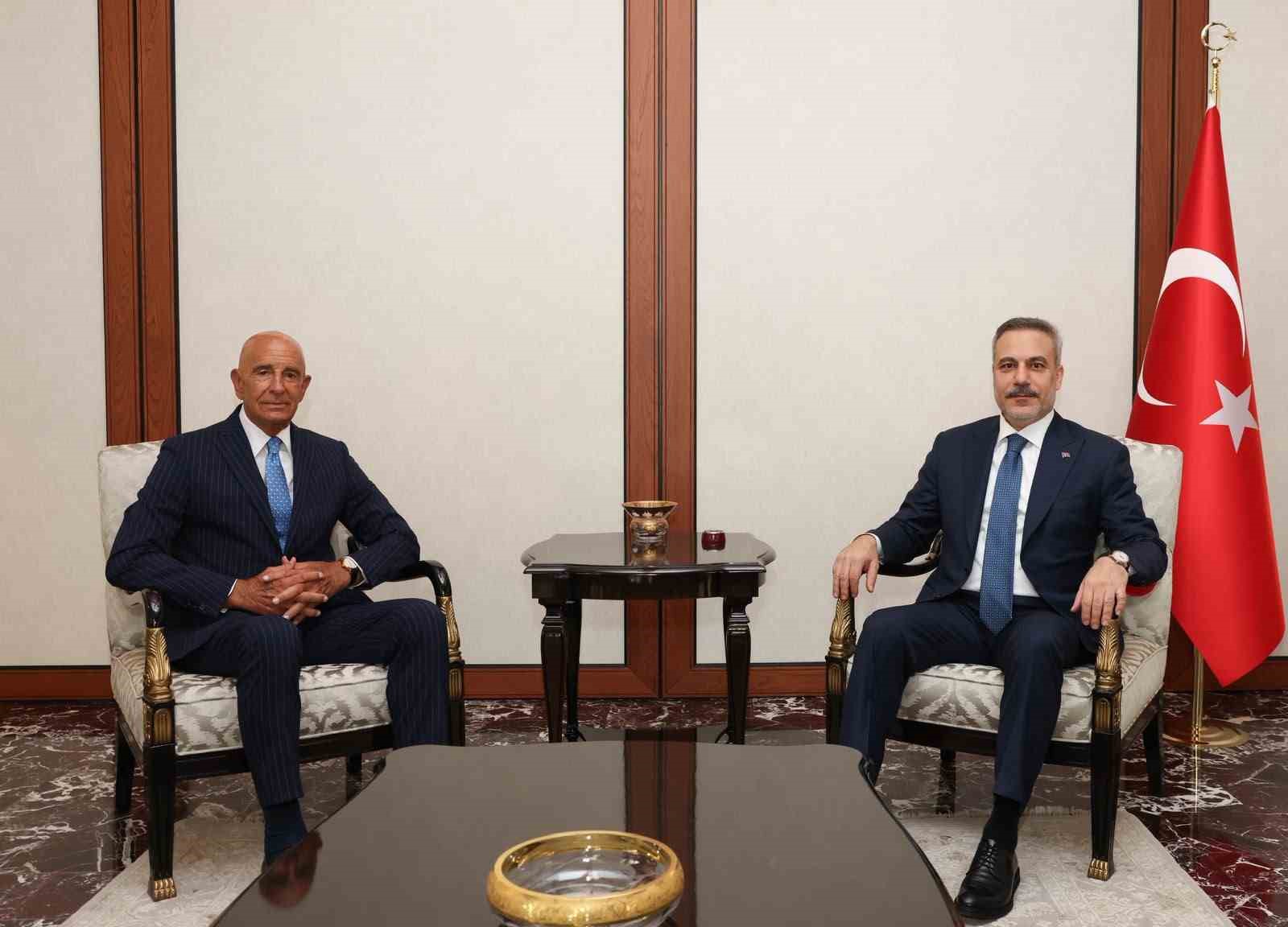 Bakan Fidan, ABD’nin Ankara Büyükelçisi Barrack’ı kabul etti
