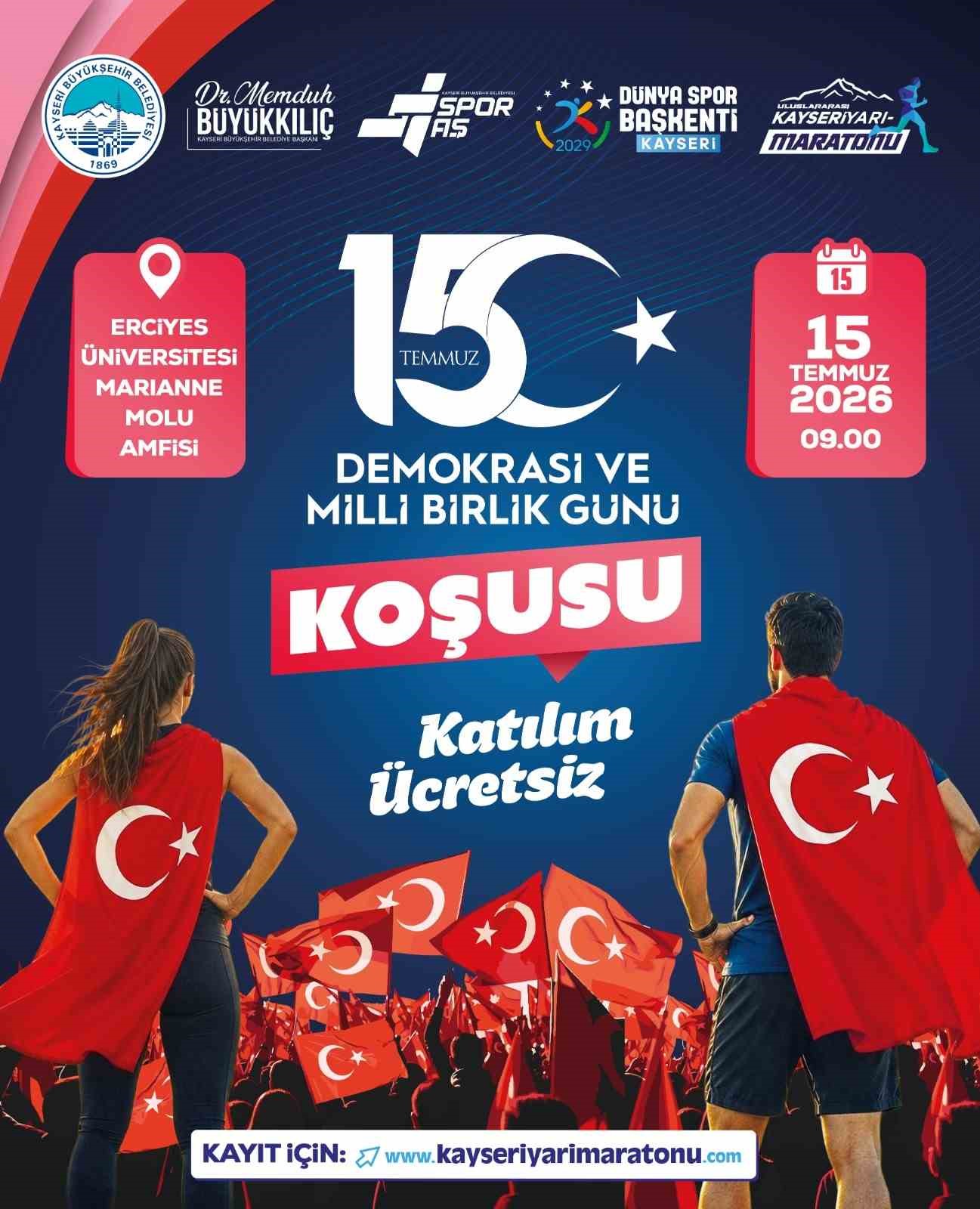 Büyükşehirden 15 Temmuz Demokrasi ve Milli Birlik Günü’ne anlamlı koşu