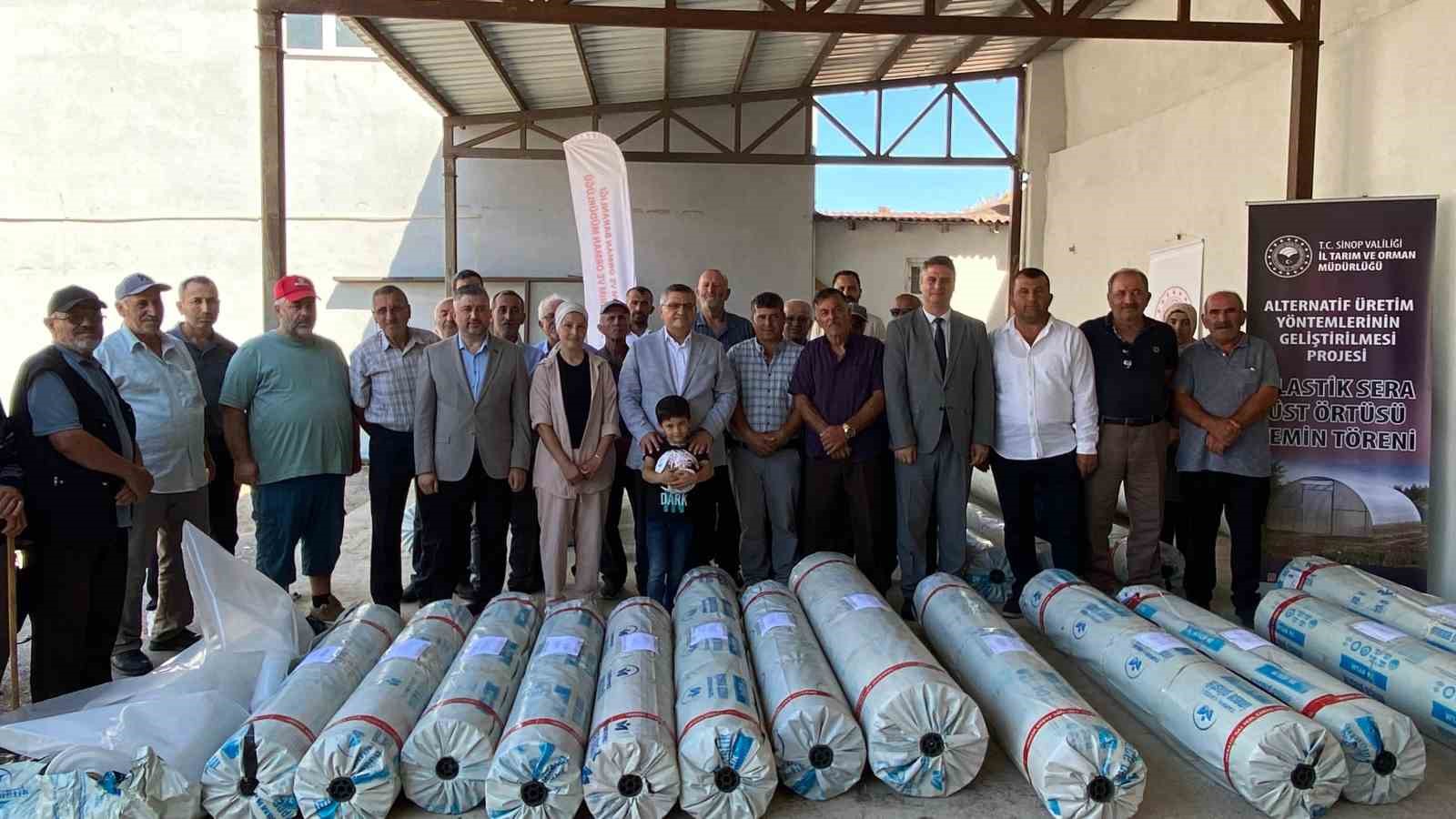 Sinop’ta 83 çiftçiye yüzde 50 hibeli sera örtüsü desteği