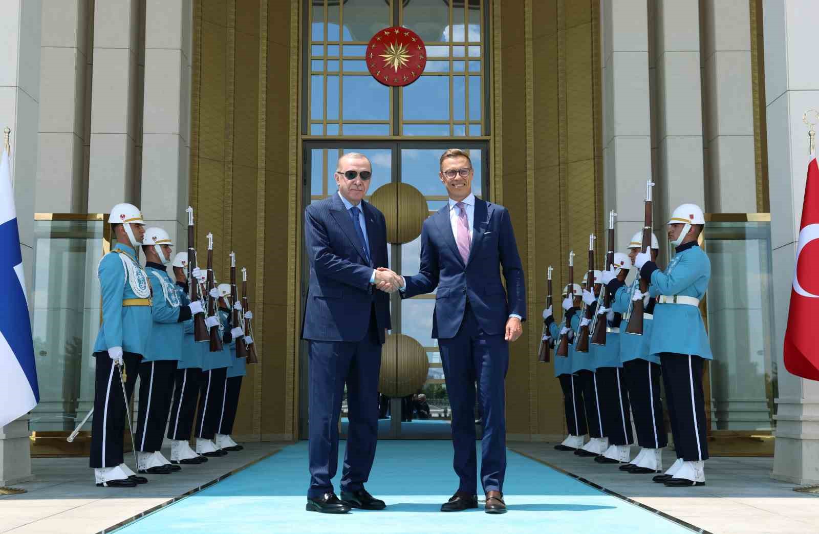 Cumhurbaşkanı Erdoğan, Finlandiya Cumhurbaşkanı Stubb ile görüştü