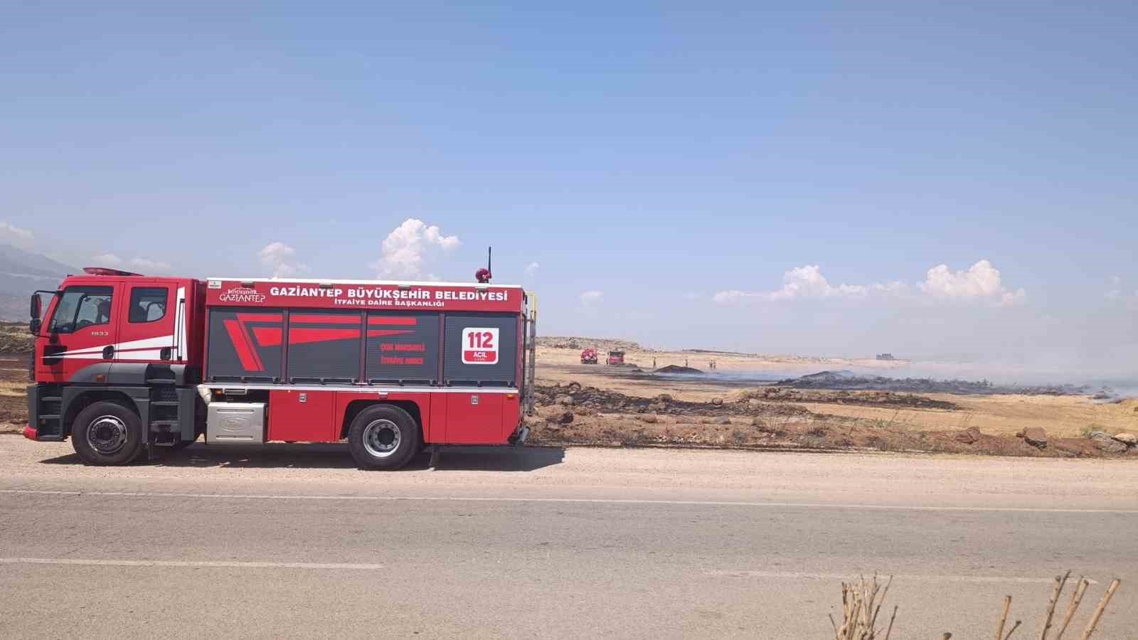 Gaziantep’te anız yangını