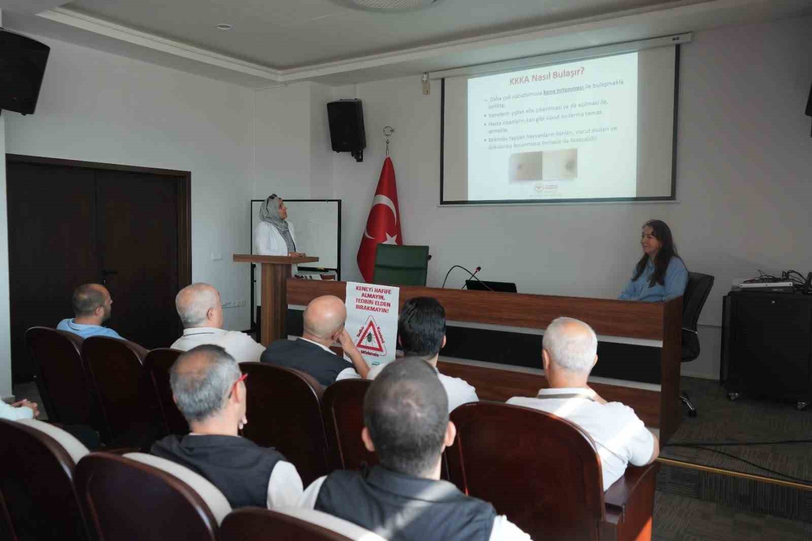 Kütahya’da OBM personeline KKKA hastalığına karşı bilgilendirme eğitimi