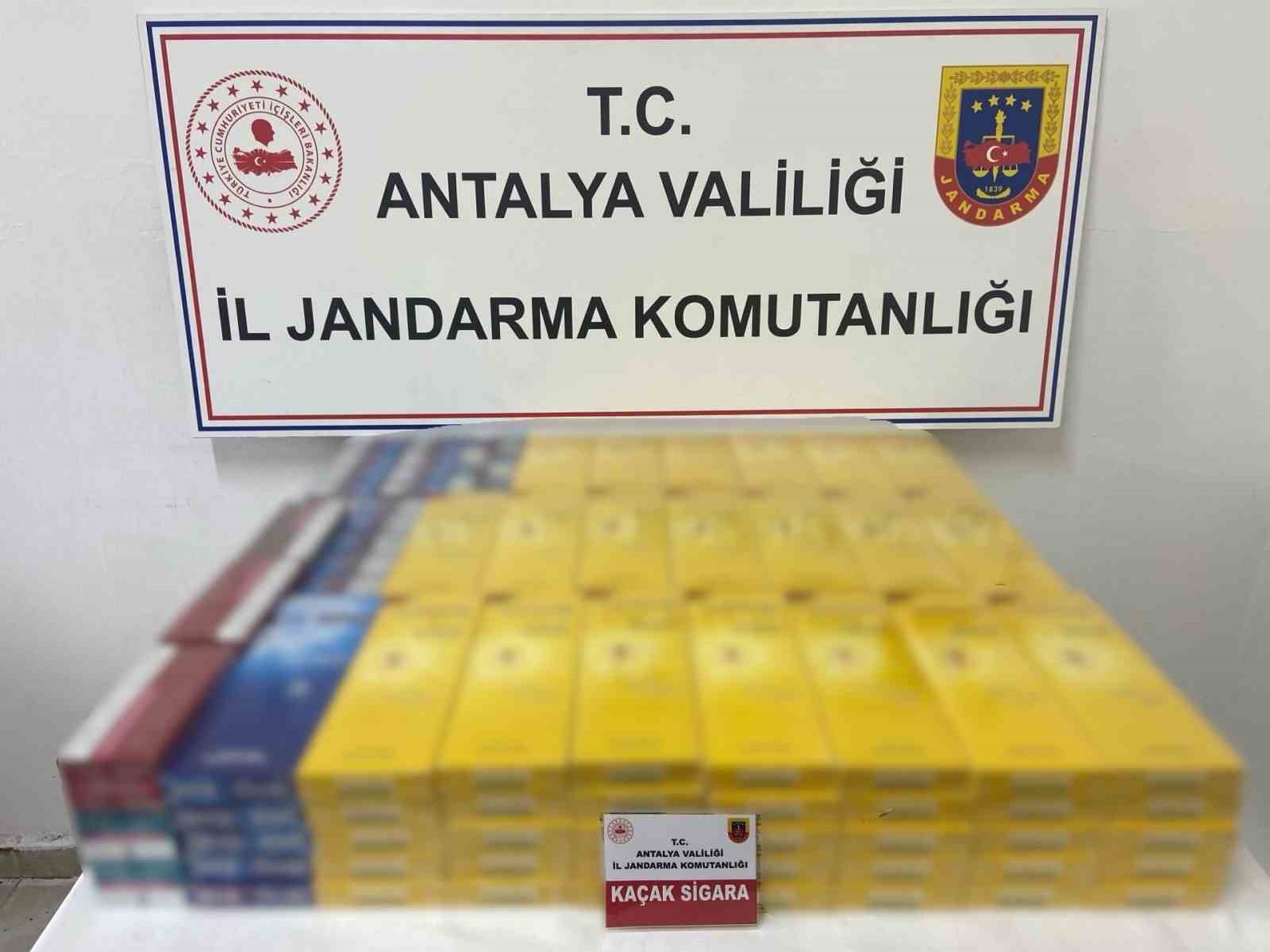 Gazipaşa’da 145 karton kaçak sigara ele geçirildi