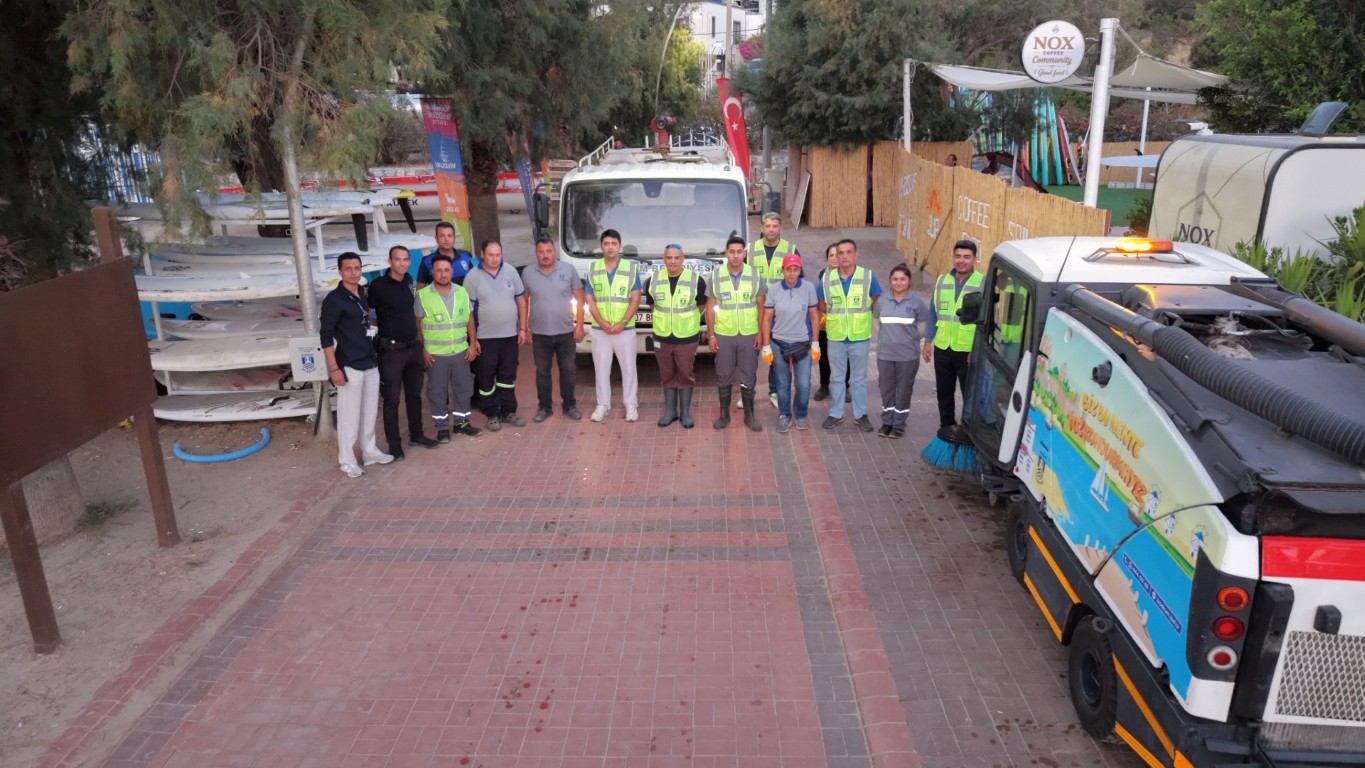 Bitez Yalısı’nda kapsamlı temizlik çalışması
