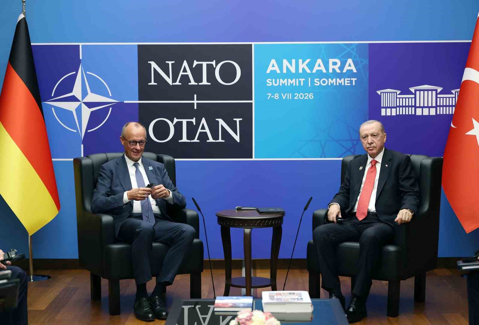 Cumhurbaşkanı Erdoğan, Almanya Başbakanı Merz ile bir araya geldi