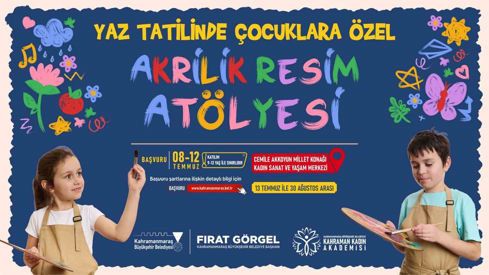 Büyükşehir’den çocuklara yaz tatilinde sanat desteği