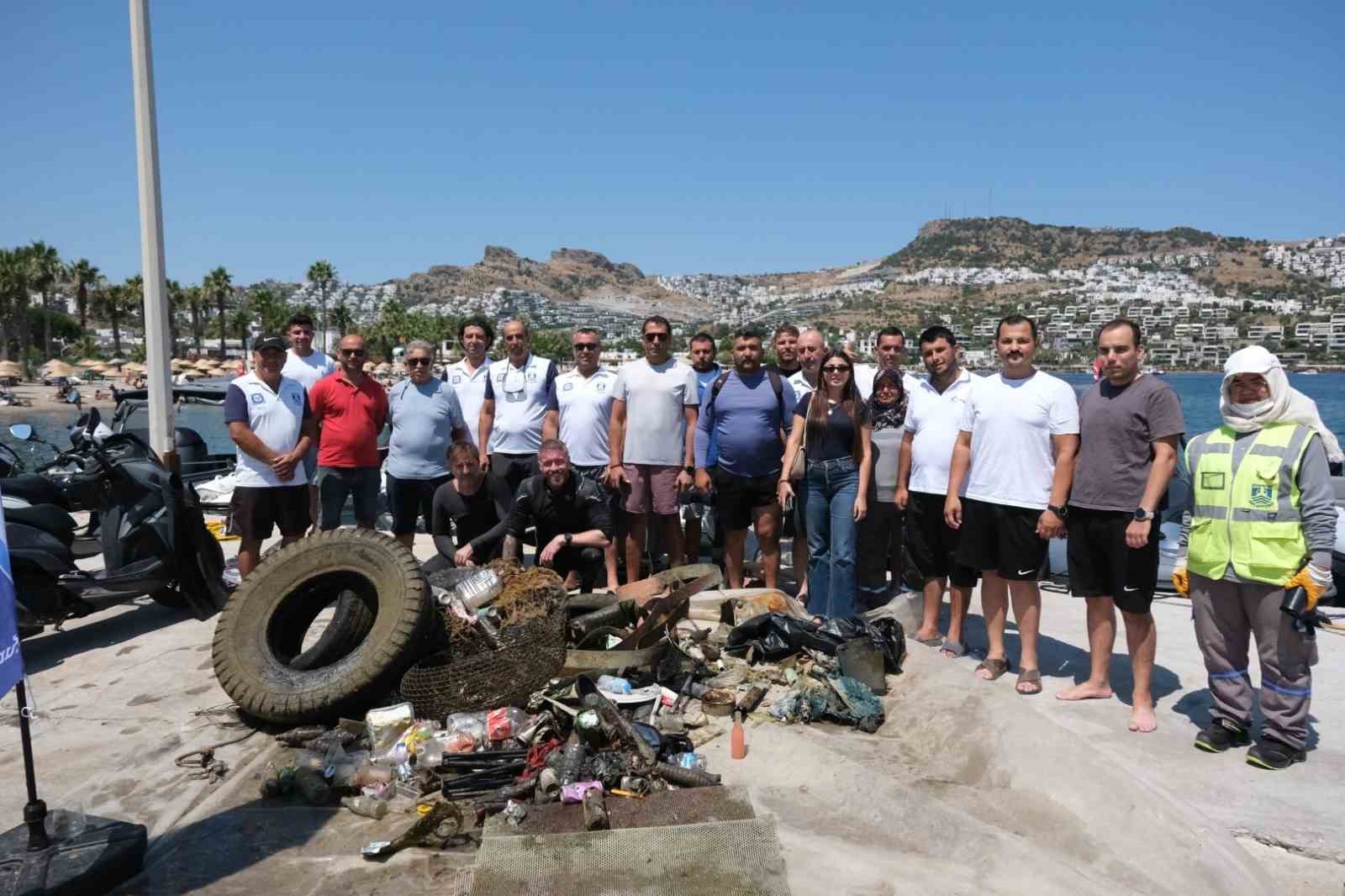 Deniz dibi temizliğinin 9. etabı tamamlandı