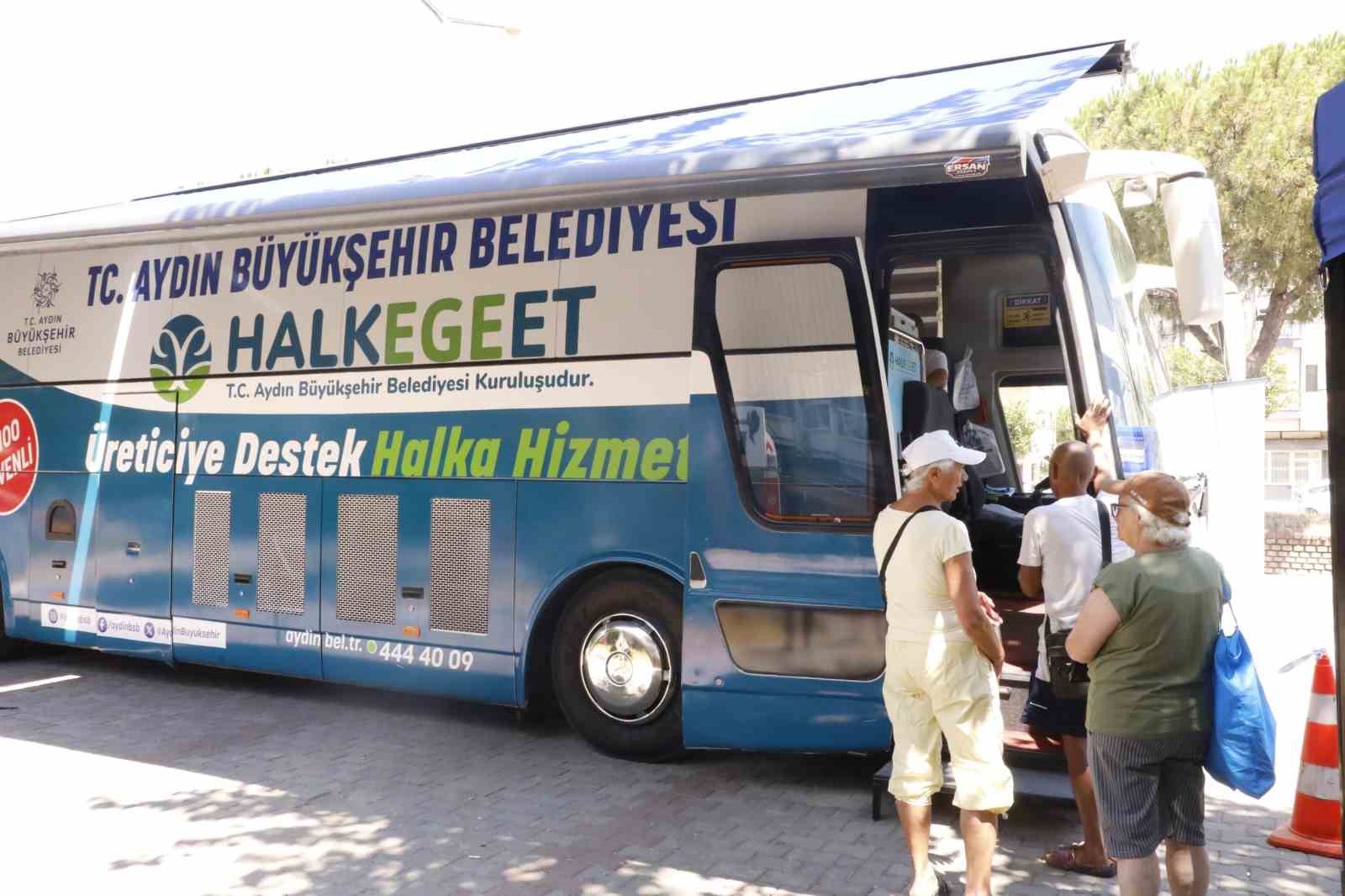 Mobil Halk Ege Et bu kez Güzelçamlı’da vatandaşlarla buluştu